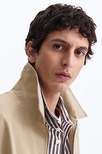 Collared cotton jacket