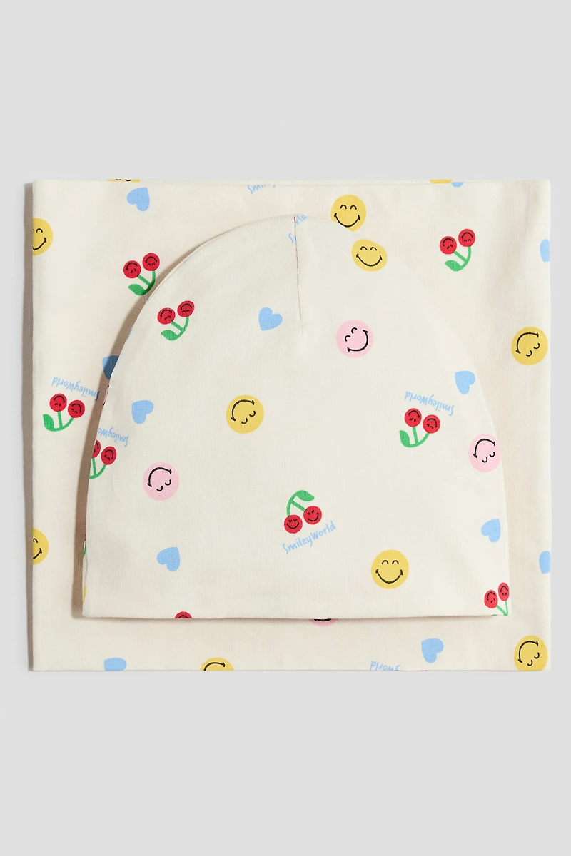 Ensemble 2 pièces tuque et écharpe tube