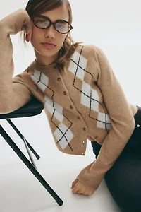 Gilet en tricot jacquard