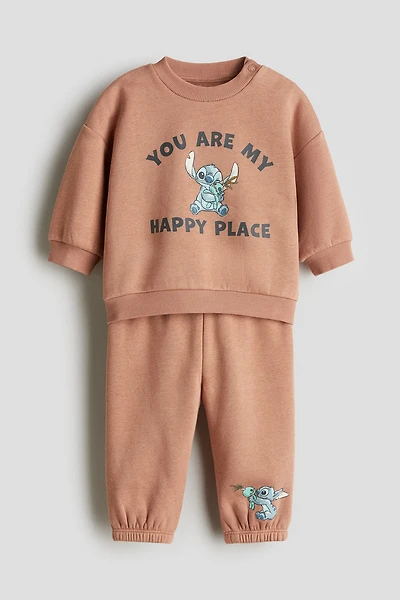 2-Piece Printed Sweatsuit