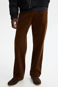 Pantalon décontracté en velours côtelé