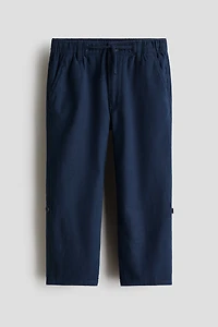 Cotton Roll-Up Pants