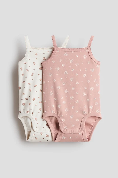 2-Pack Ribbed Cotton Bodysuits