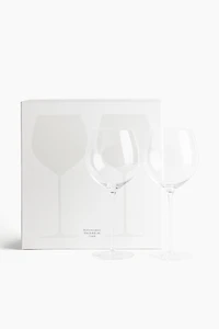 Lot de 2 verres à vin rouge