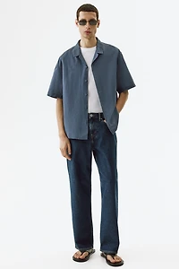 Relaxed-Fit Linen-Blend Resort Shirt