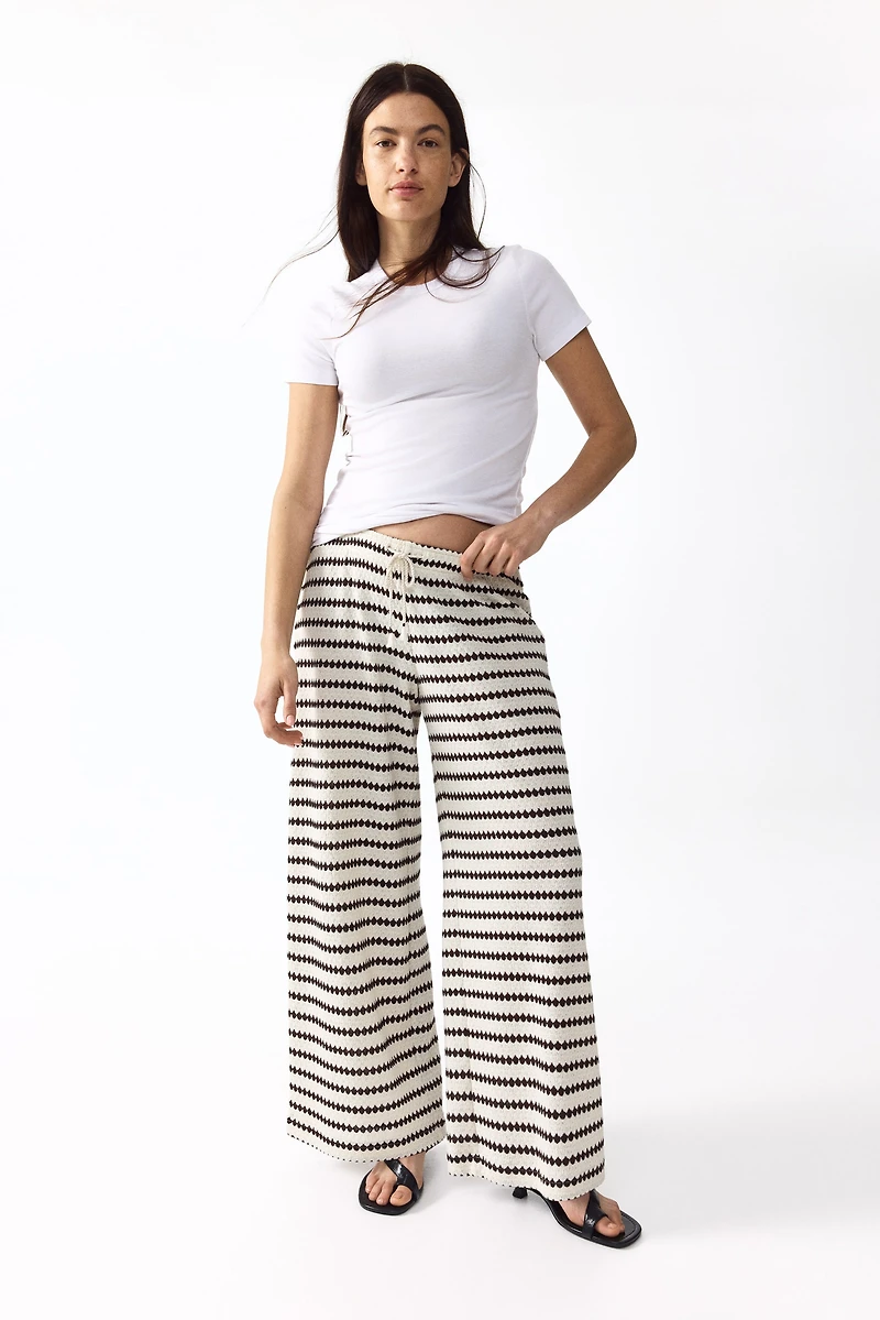 MAMA Pantalon en tricot Before & After