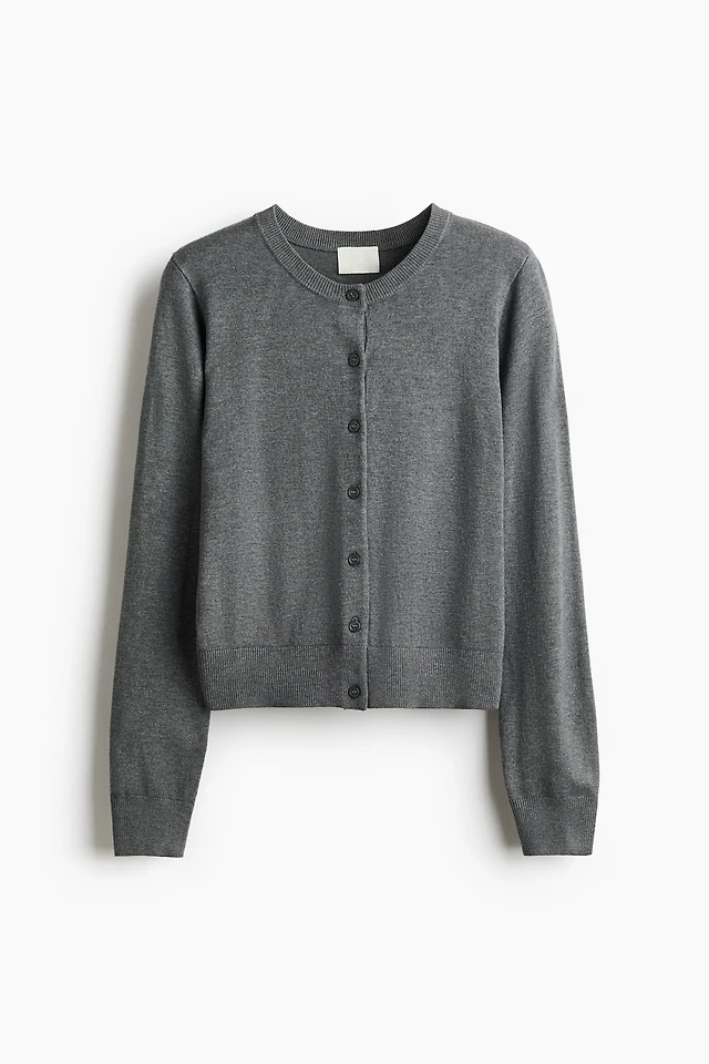 Fine-Knit Cardigan