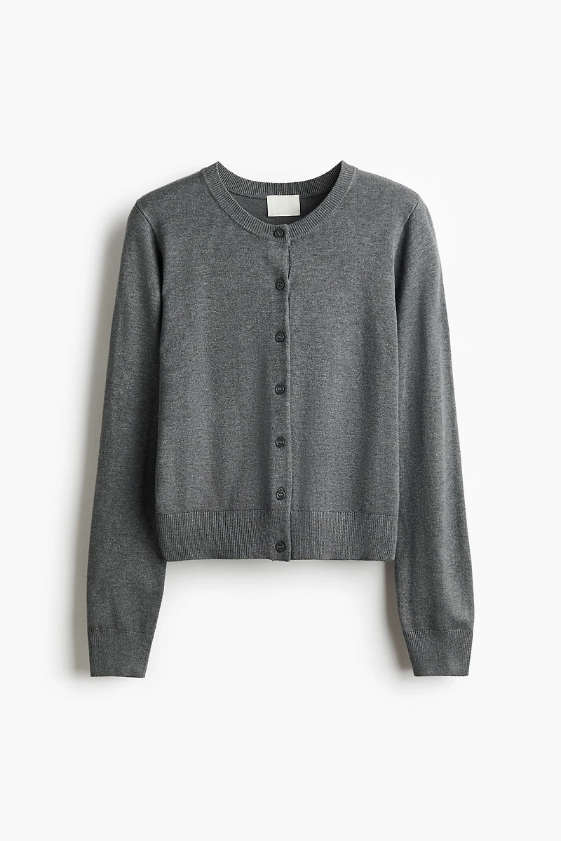 Fine-Knit Cardigan