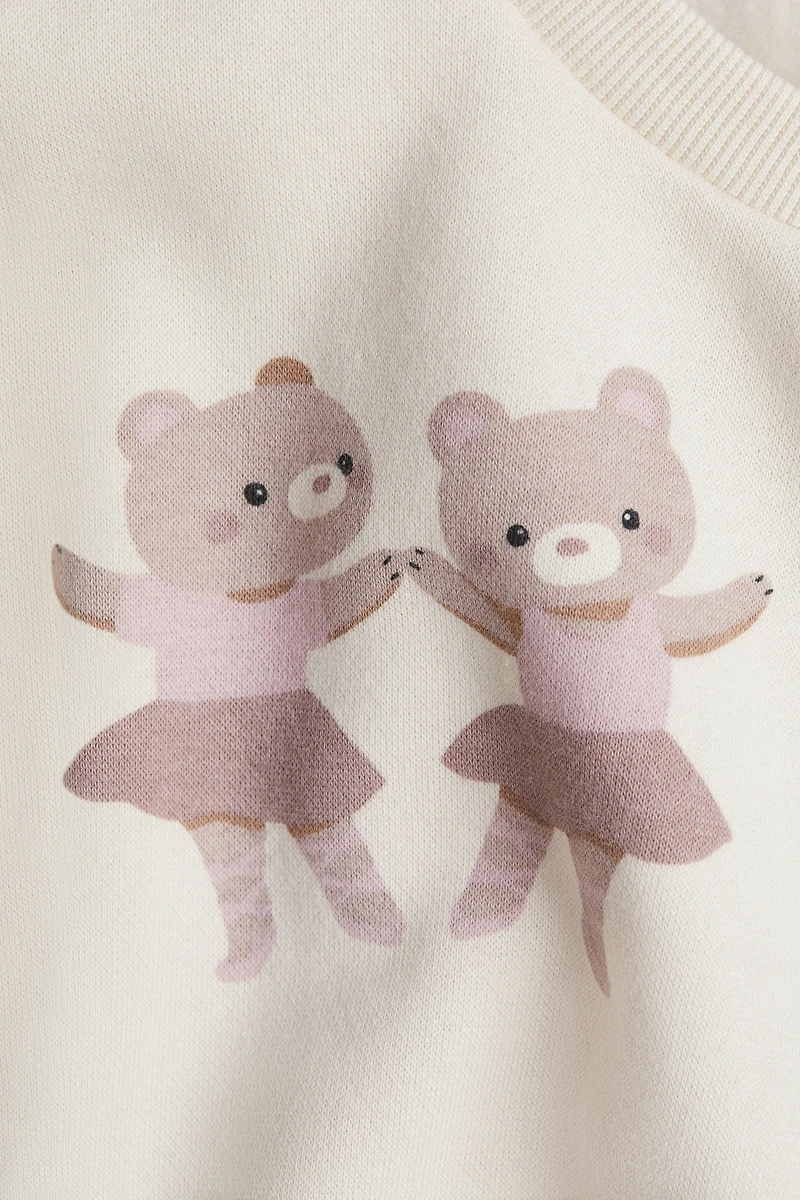 Printed Brushed-Inside Sweatshirt