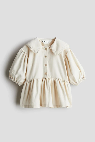 Robe en velours de coton côtelé