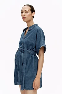 MAMA Combinaison short en denim