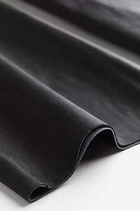 Pantalon évasé en cuir