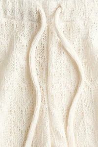 MAMA Pointelle-Knit Drawstring Pants