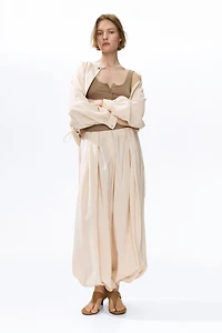 Balloon-Leg Modal Pants