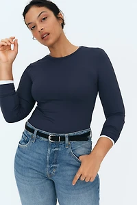 Long-sleeved Microfiber Top