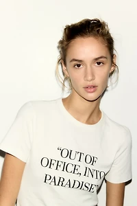 Printed Viscose-Blend T-Shirt