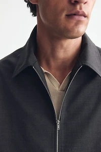 Wool-Blend Jacket with Collar