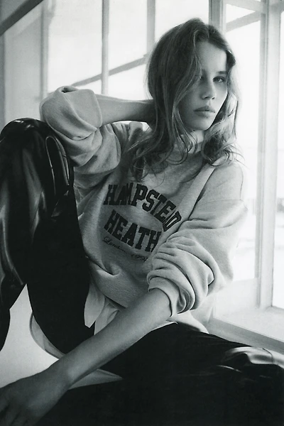 Chandail en molleton avec texte