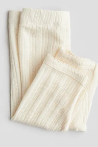 Legging en jersey de coton pointelle