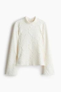 Haut découpé en jersey jacquard