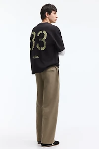 Pantalon à coutures tournantes décontracté