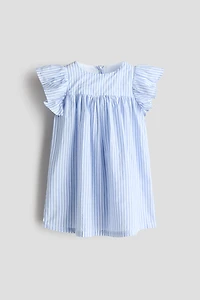 Patterned Empire-Waist Dress