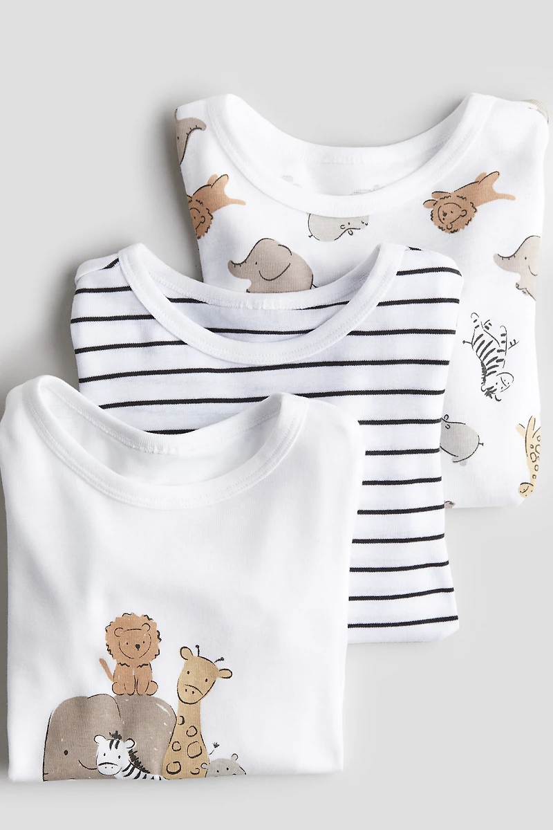 Lot de 3 pyjamas en coton