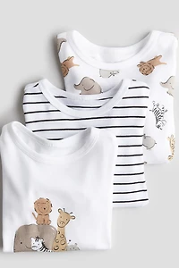 Lot de 3 pyjamas en coton