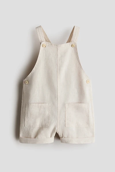 Linen Overall Shorts