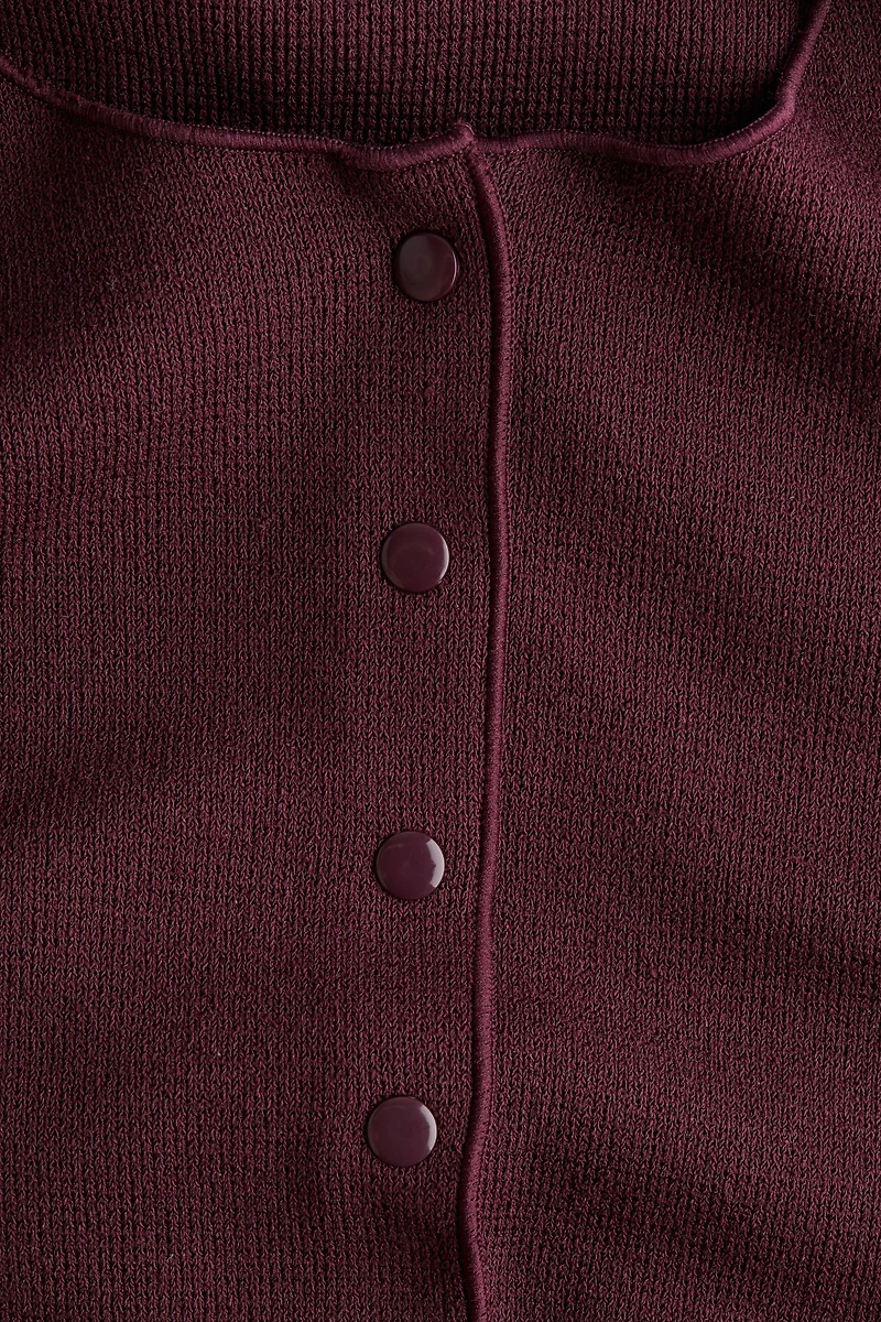 Textured-Knit Cardigan