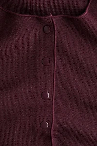 Textured-Knit Cardigan