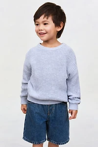 Short de longueur genou en denim