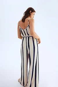 Tie-Belt Jumpsuit