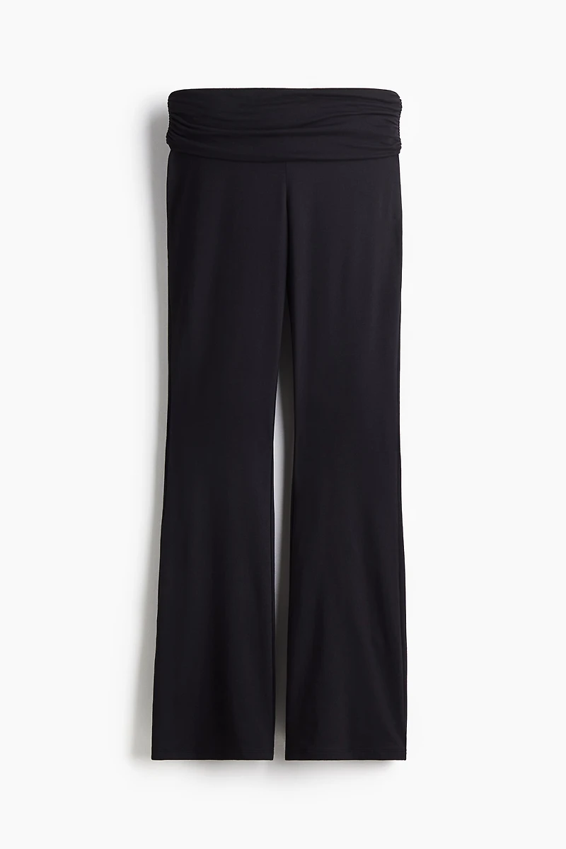 Gathered Microfiber Yoga Pants