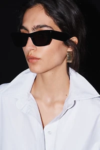 Elongated Cat-Eye Sunglasses
