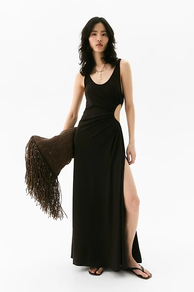 Draped Cutout Dress