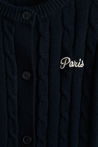 Gilet en tricot torsadé