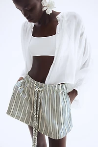 Twill Drawstring Shorts