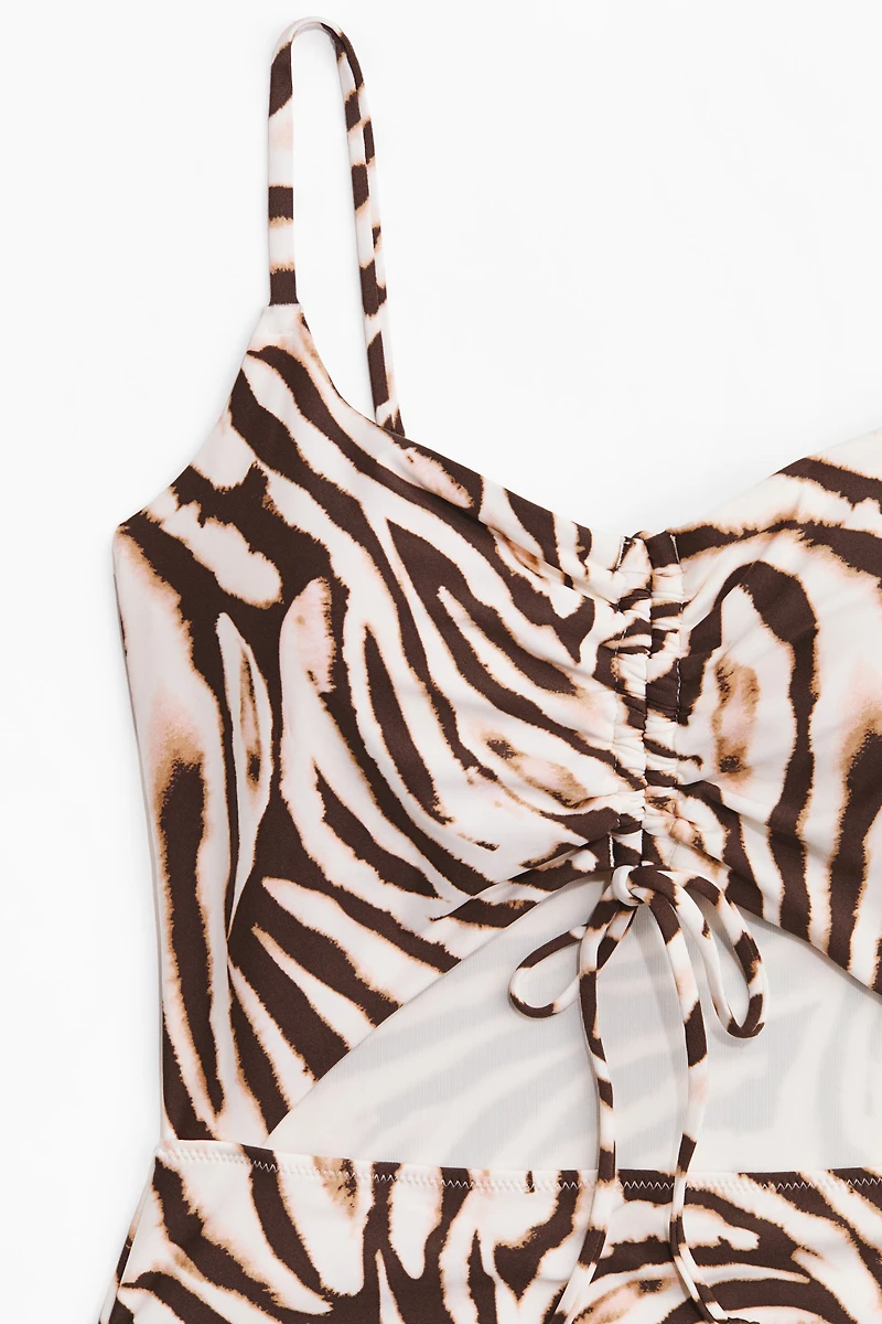 Padded-Cup Cutout Swimsuit