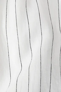 Linen-Blend Shirt Dress
