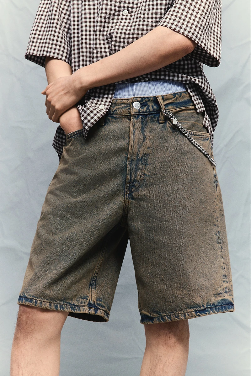 Short décontracté en denim