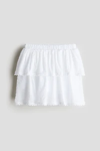 Tiered Cotton Skort