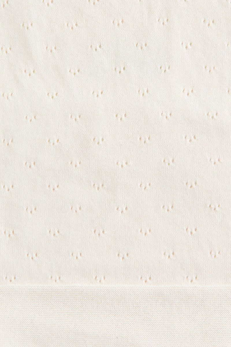 Cotton Pointelle Baby Blanket