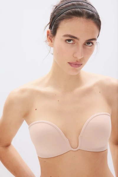 Soft-cup Push-up Balconette Bra