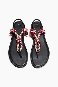 Knot-Detail Sandals