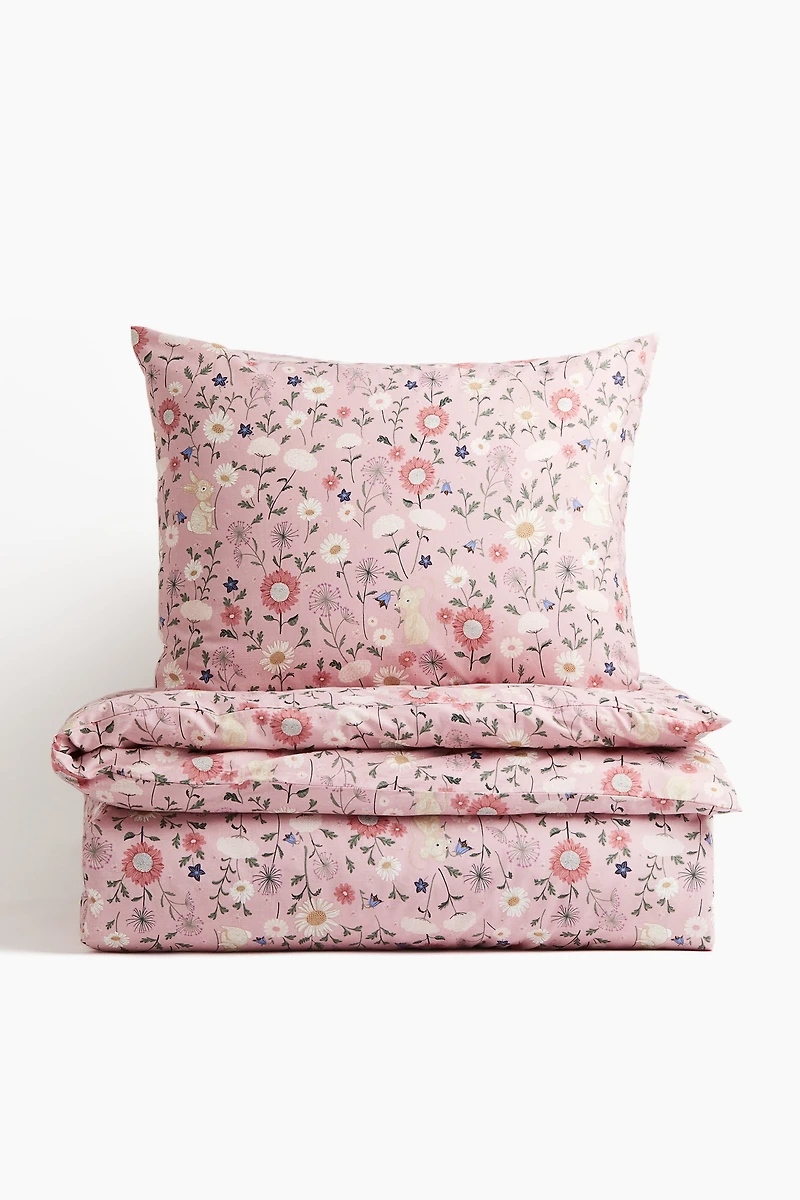 Patterned Twin Duvet Cover Set