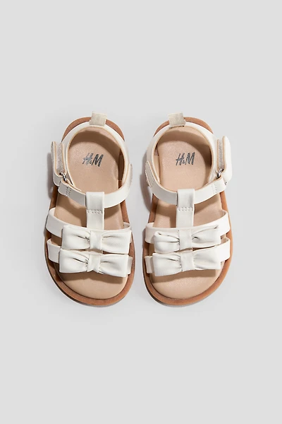 Appliquéd Strappy Sandals