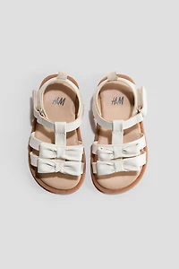 Appliquéd Strappy Sandals