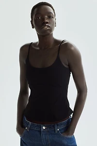 Corset-Style Camisole Top