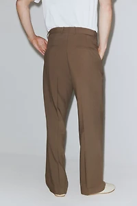 Four-Way Stretch Wide-Leg Tailored Pants